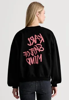 Karl Lagerfeld Jeans hanorac oversized pentru femei din bumbac imagine