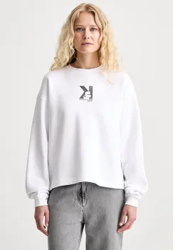 Karl Lagerfeld Jeans hanorac pentru femei din bumbac imagine