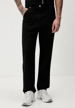 Karl Lagerfeld Jeans pantaloni culoarea negru, drept, B1M10031 imagine