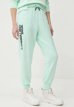 Karl Lagerfeld Jeans pantaloni de trening culoarea verde, cu imprimeu, A1W10058 imagine