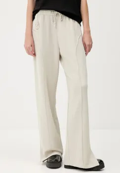 Karl Lagerfeld Jeans pantaloni de trening din bumbac culoarea bej, cu imprimeu, A4W10080 imagine
