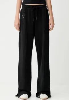 Karl Lagerfeld Jeans pantaloni de trening din bumbac culoarea negru, cu imprimeu, A4W10080 imagine