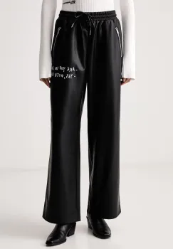 Karl Lagerfeld Jeans  pantaloni pentru femei din imitatie de piele x Pietro Terzini imagine
