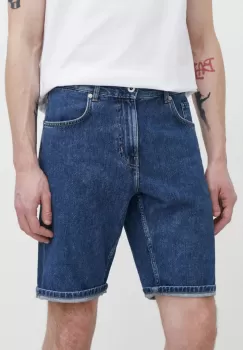 Karl Lagerfeld Jeans pantaloni scurti jeans barbati, culoarea albastru marin imagine