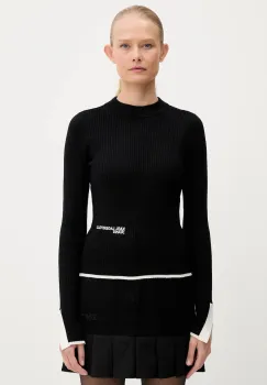 Karl Lagerfeld Jeans pulover culoarea negru, light, A3W18006 imagine