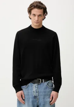 Karl Lagerfeld Jeans pulover de bumbac culoarea negru, light, A4M18033 imagine