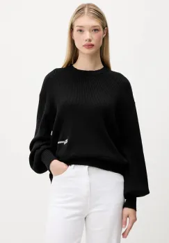 Karl Lagerfeld Jeans pulover de bumbac culoarea negru, light, A4W18014 imagine
