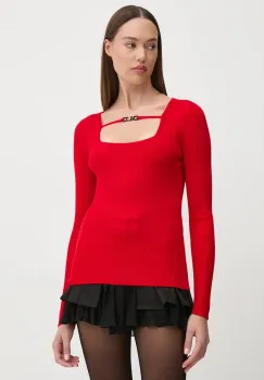 Karl Lagerfeld Jeans pulover femei, culoarea rosu, 246J2002 imagine