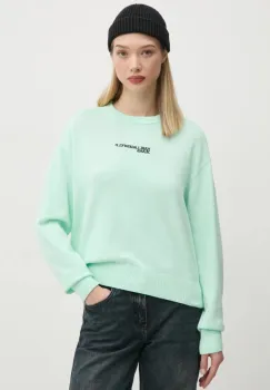 Karl Lagerfeld Jeans pulover femei, culoarea verde, light, A1W18044 imagine