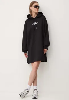 Karl Lagerfeld Jeans rochie culoarea negru, mini, oversize, 246J1308 imagine