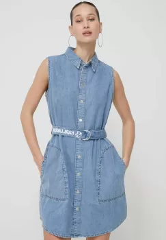 Karl Lagerfeld Jeans rochie jeans mini, drept imagine