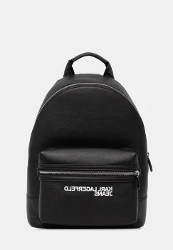 Karl Lagerfeld Jeans rucsac culoarea negru, mare, cu imprimeu, A4M30314 imagine
