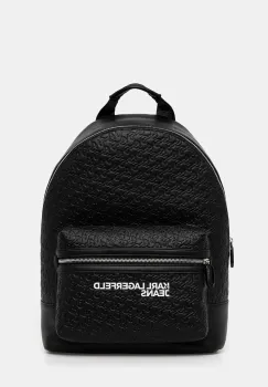 Karl Lagerfeld Jeans rucsac culoarea negru, mare, cu imprimeu, B1M30141 imagine