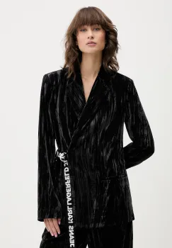 Karl Lagerfeld Jeans sacou culoarea negru, un singur rand de nasturi, uni, A4W14055 imagine