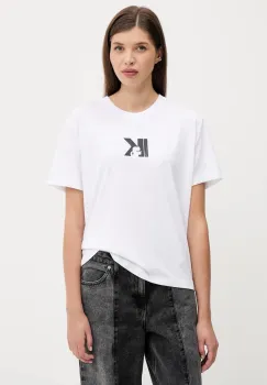 Karl Lagerfeld Jeans tricou culoarea alb, A3W17094 imagine