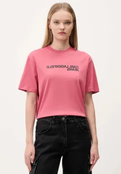 Karl Lagerfeld Jeans tricou din bumbac culoarea alb, A1W17005 imagine