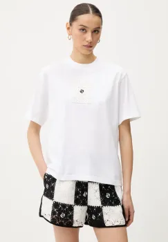 Karl Lagerfeld Jeans tricou din bumbac culoarea alb, A2W17096 imagine