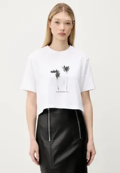 Karl Lagerfeld Jeans tricou din bumbac culoarea alb, A3W17040 imagine