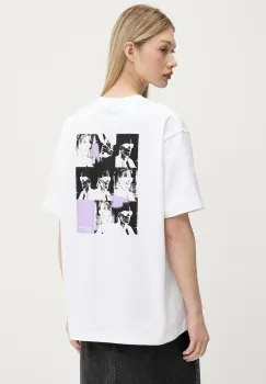 Karl Lagerfeld Jeans tricou din bumbac culoarea alb, A3W17053 imagine