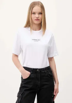 Karl Lagerfeld Jeans tricou din bumbac culoarea alb, A4W17003 imagine