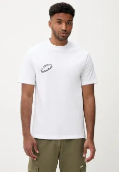 Karl Lagerfeld Jeans tricou din bumbac culoarea alb, cu imprimeu, A3M17031 imagine