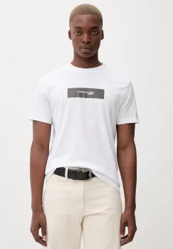 Karl Lagerfeld Jeans tricou din bumbac culoarea alb, cu imprimeu, A4M17019 imagine