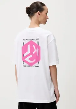 Karl Lagerfeld Jeans tricou din bumbac culoarea bej, B1W17059 imagine