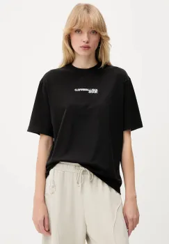 Karl Lagerfeld Jeans tricou din bumbac culoarea negru, A4W17004 imagine