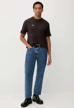 Karl Lagerfeld Jeans tricou din bumbac culoarea negru, cu imprimeu, A1M17049 imagine