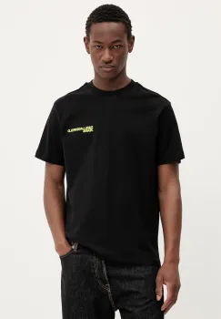 Karl Lagerfeld Jeans tricou din bumbac culoarea negru, cu imprimeu, A3M17027 imagine