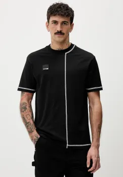 Karl Lagerfeld Jeans tricou din bumbac culoarea negru, cu imprimeu, B1M17068 imagine