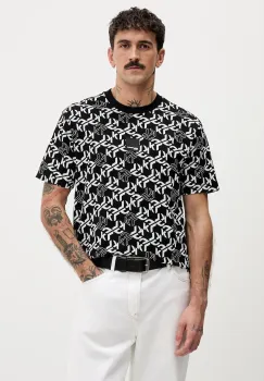 Karl Lagerfeld Jeans tricou din bumbac culoarea negru, cu imprimeu, B1M17070 imagine