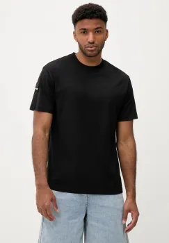 Karl Lagerfeld Jeans tricou din bumbac culoarea negru, uni, A3M17003 imagine
