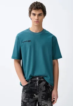 Karl Lagerfeld Jeans tricou din bumbac culoarea verde, uni, B1M17072 imagine