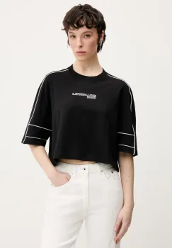 Karl Lagerfeld Jeans tricou din bumbac femei, culoarea negru, A2W17028 imagine