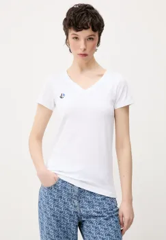 Karl Lagerfeld Jeans tricou femei, culoarea alb, A2W17097 imagine