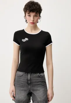 Karl Lagerfeld Jeans tricou femei, culoarea negru, A2W17098 imagine
