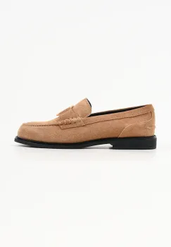 Karl Lagerfeld loafers slip-on pentru femei din piele intoarsa Mia imagine