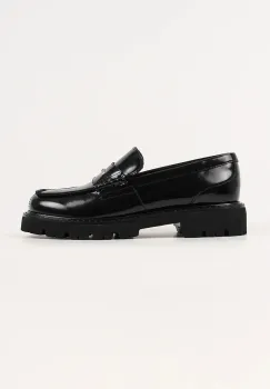 Karl Lagerfeld mocasini de piele LOWELL culoarea negru, cu toc plat, KL42224 imagine