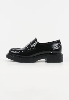 Karl Lagerfeld mocasini de piele MACIE culoarea negru, cu toc plat, KL41213S imagine