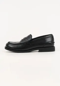 Karl Lagerfeld mocasini de piele MIA culoarea negru, cu toc plat, KL42125 imagine