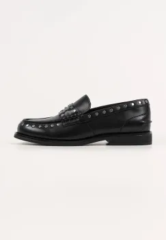 Karl Lagerfeld mocasini de piele MIA culoarea negru, cu toc plat, KL42125S imagine