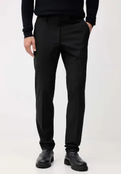 Karl Lagerfeld pantaloni culoarea negru, drept, 554037.255002 imagine