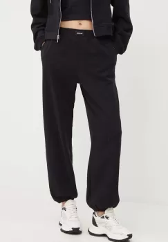 Karl Lagerfeld pantaloni de trening din bumbac culoarea negru, neted, 245W2113 imagine