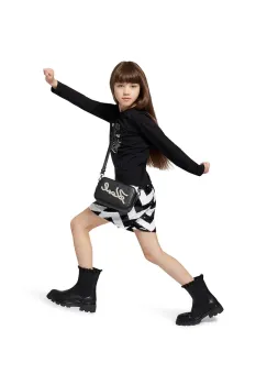 Karl Lagerfeld pantaloni scurti copii culoarea negru, cu imprimeu, Z30591 imagine