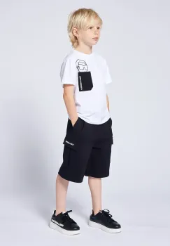 Karl Lagerfeld pantaloni scurti copii culoarea negru, Z30412 imagine