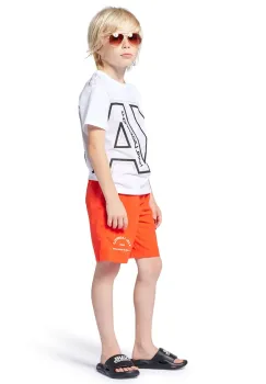 Karl Lagerfeld pantaloni scurti de baie copii culoarea portocaliu, Z30411 imagine