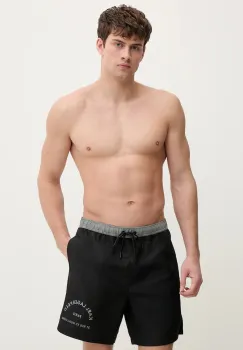 Karl Lagerfeld pantaloni scurti de baie RSG CONSTRAST culoarea negru, B1M46008 imagine