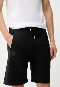Karl Lagerfeld pantaloni scurti din bumbac barbati, culoarea negru, 552951.705071 imagine
