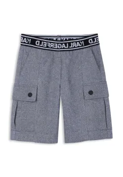 Karl Lagerfeld pantaloni scurti din bumbac pentru copii imagine